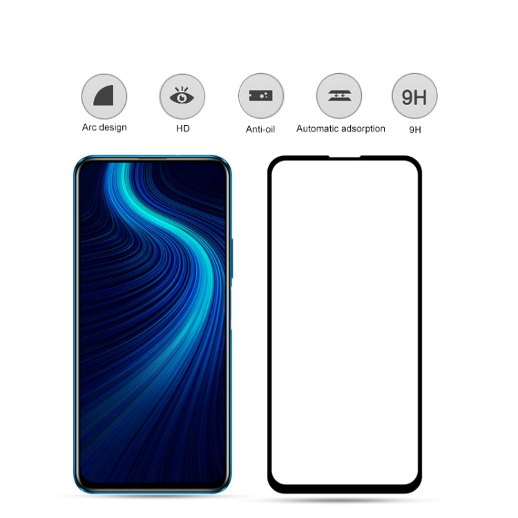 For Huawei Honor X10 mocolo 0.33mm 9H 2.5D Full Glue Tempered Glass Film