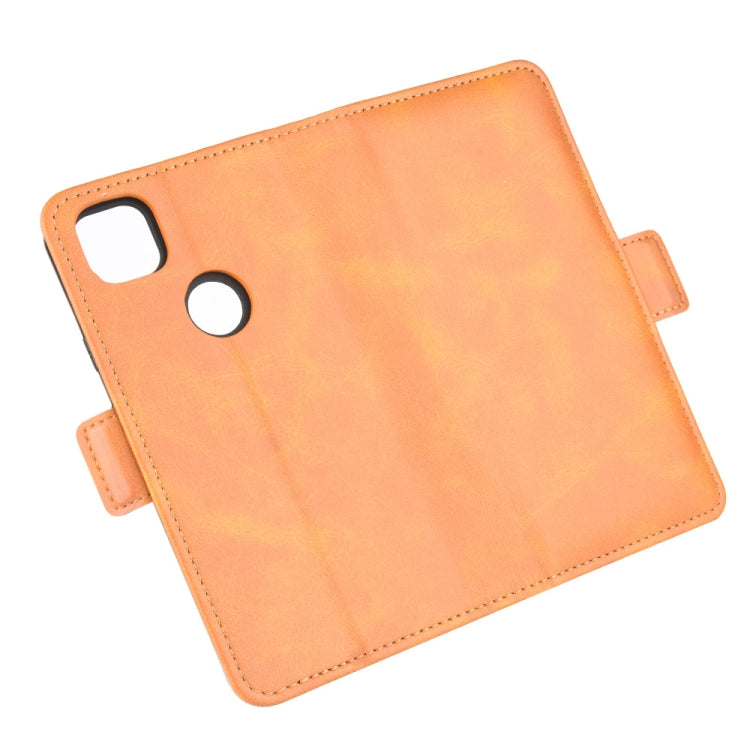 For Google Pixel 4a Dual-side Magnetic Buckle Horizontal Flip Leather Case with Holder & Card Slots & Wallet