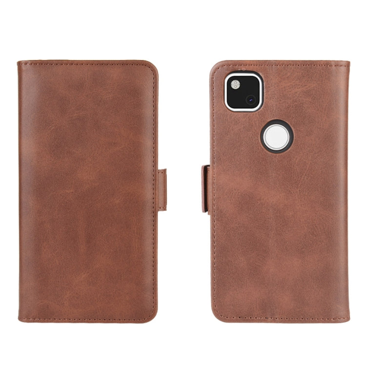 For Google Pixel 4a Dual-side Magnetic Buckle Horizontal Flip Leather Case with Holder & Card Slots & Wallet