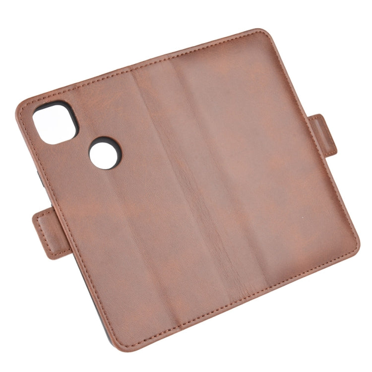 For Google Pixel 4a Dual-side Magnetic Buckle Horizontal Flip Leather Case with Holder & Card Slots & Wallet