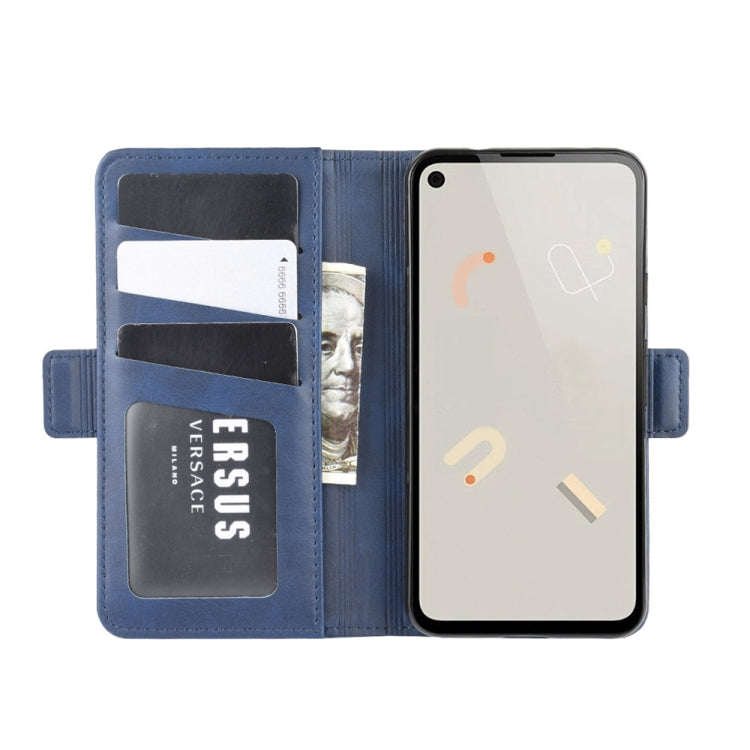For Google Pixel 4a Dual-side Magnetic Buckle Horizontal Flip Leather Case with Holder & Card Slots & Wallet