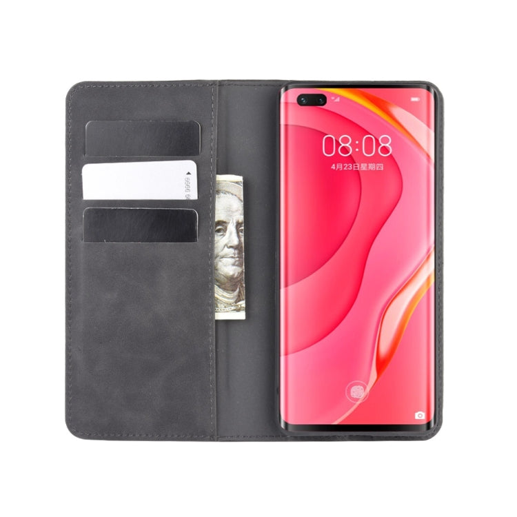 For Huawei Nova 7 Pro 5G Retro-skin Business Magnetic Suction Leather Case with Holder & Card Slots & Wallet