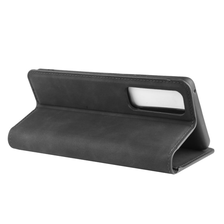 For Huawei Nova 7 Pro 5G Retro-skin Business Magnetic Suction Leather Case with Holder & Card Slots & Wallet