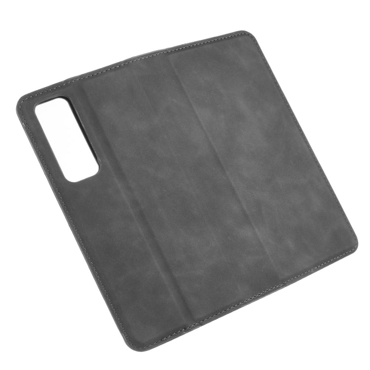 For Huawei Nova 7 Pro 5G Retro-skin Business Magnetic Suction Leather Case with Holder & Card Slots & Wallet