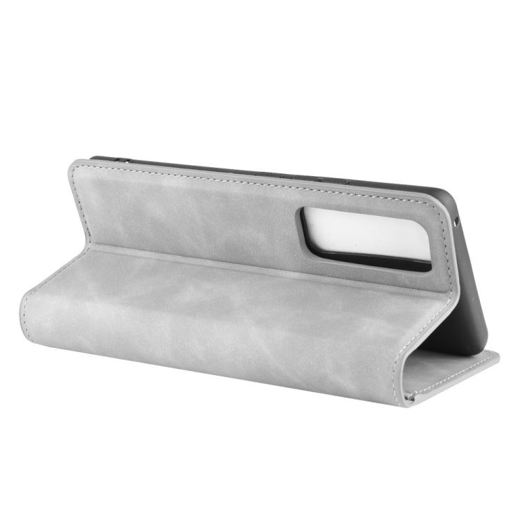 For Huawei Nova 7 Pro 5G Retro-skin Business Magnetic Suction Leather Case with Holder & Card Slots & Wallet