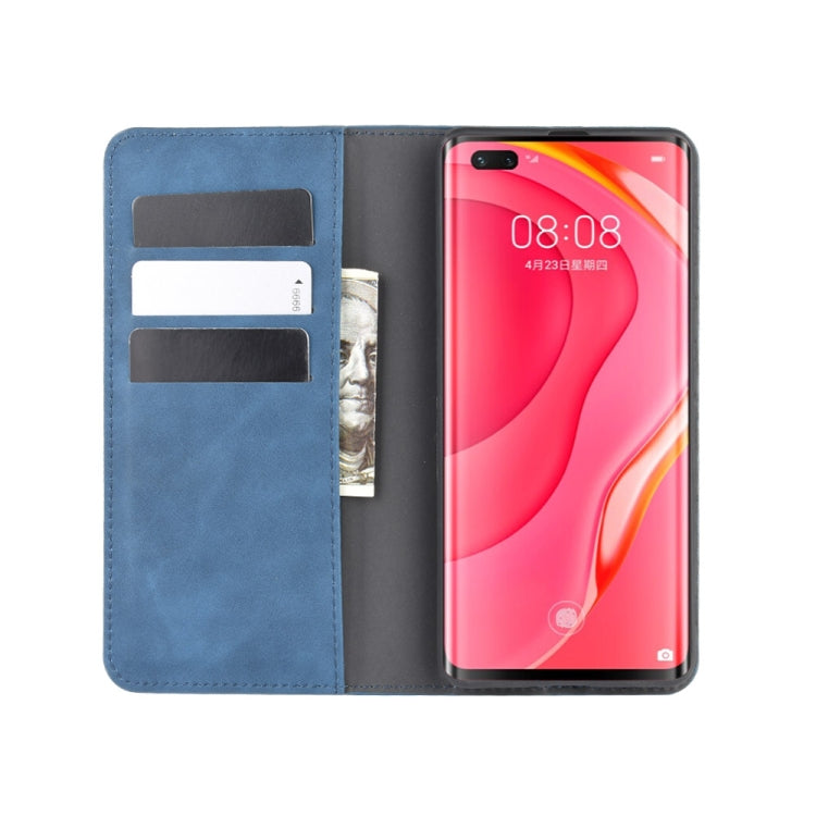 For Huawei Nova 7 Pro 5G Retro-skin Business Magnetic Suction Leather Case with Holder & Card Slots & Wallet
