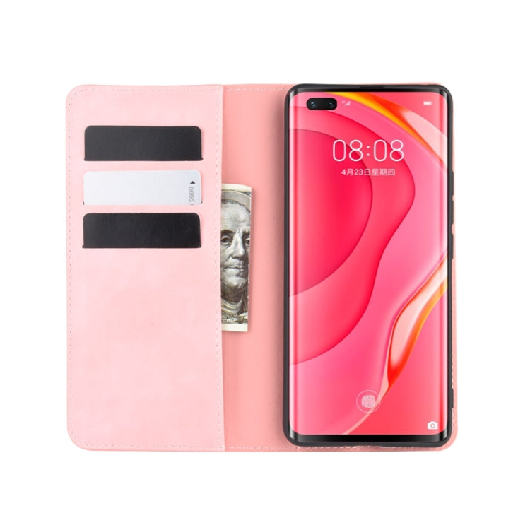 For Huawei Nova 7 Pro 5G Retro-skin Business Magnetic Suction Leather Case with Holder & Card Slots & Wallet