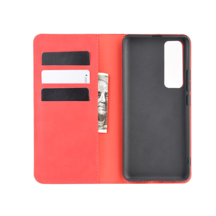 For Huawei Nova 7 Pro 5G Retro-skin Business Magnetic Suction Leather Case with Holder & Card Slots & Wallet