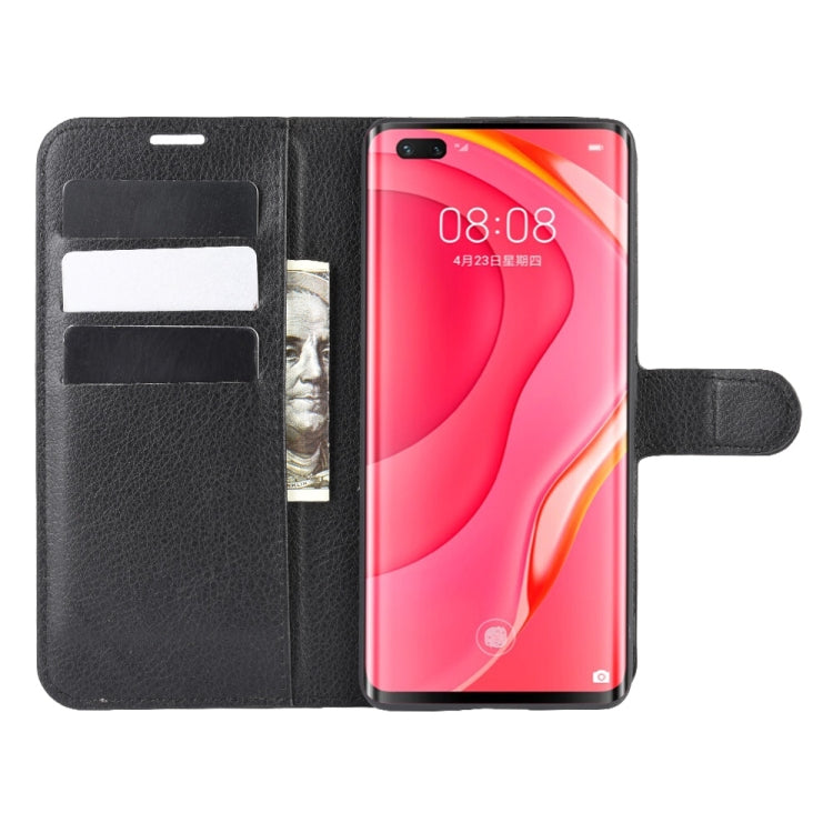 For Huawei Nova 7 Pro 5G Litchi Texture Horizontal Flip Protective Case with Holder & Card Slots & Wallet