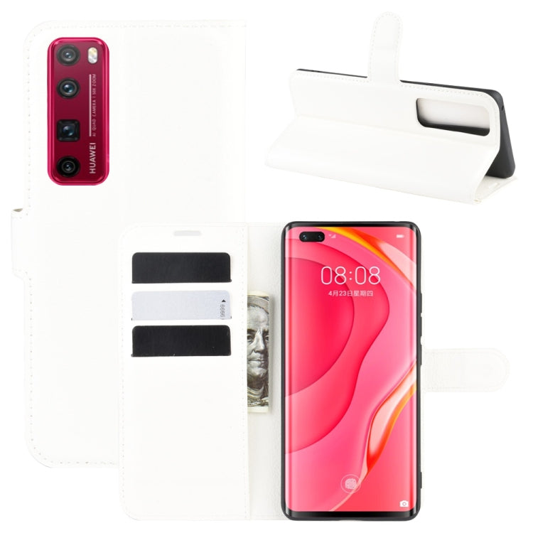 For Huawei Nova 7 Pro 5G Litchi Texture Horizontal Flip Protective Case with Holder & Card Slots & Wallet