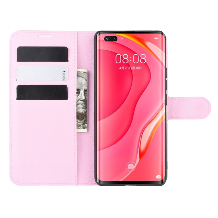 For Huawei Nova 7 Pro 5G Litchi Texture Horizontal Flip Protective Case with Holder & Card Slots & Wallet