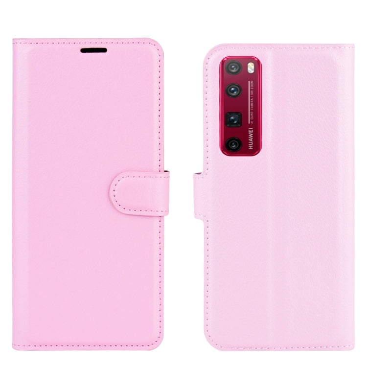For Huawei Nova 7 Pro 5G Litchi Texture Horizontal Flip Protective Case with Holder & Card Slots & Wallet