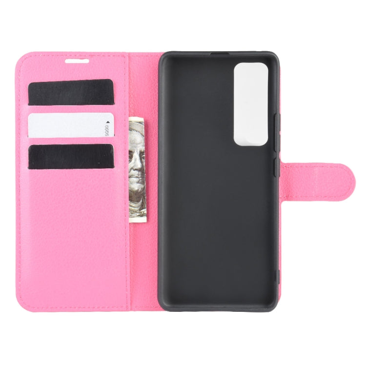 For Huawei Nova 7 Pro 5G Litchi Texture Horizontal Flip Protective Case with Holder & Card Slots & Wallet