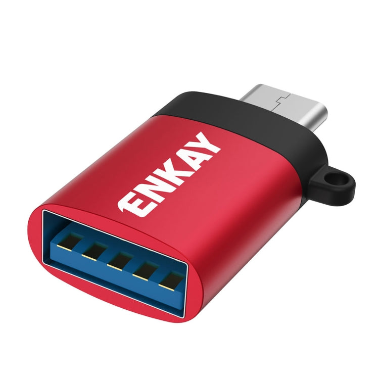 ENKAY ENK-AT101 Aluminium Alloy USB-C / Type-C to USB 3.0 OTG Data Adapter Converter