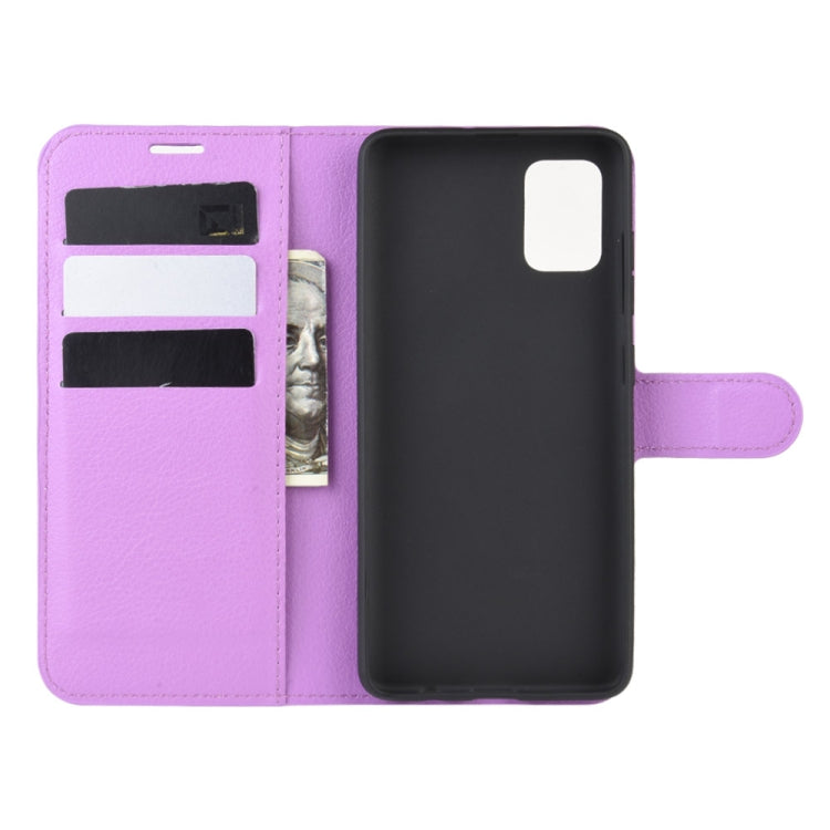 For Galaxy A71 5G Litchi Texture Horizontal Flip Protective Case with Holder & Card Slots & Wallet