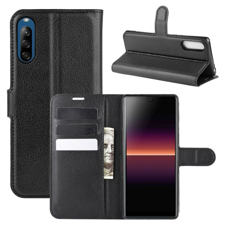 For Sony Xperia L4 Litchi Texture Horizontal Flip Protective Case with Holder & Card Slots & Wallet