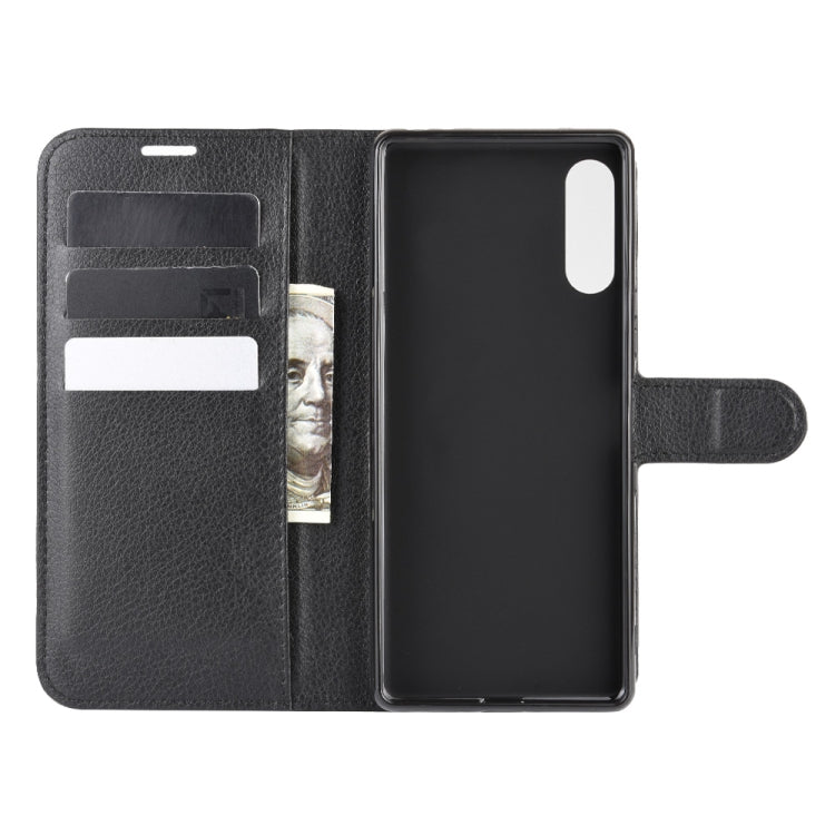 For Sony Xperia L4 Litchi Texture Horizontal Flip Protective Case with Holder & Card Slots & Wallet