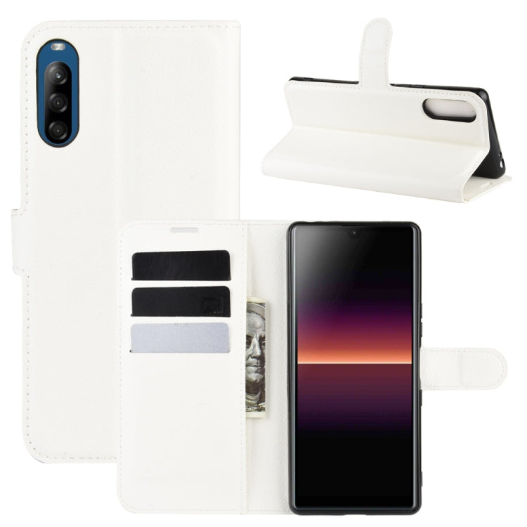 For Sony Xperia L4 Litchi Texture Horizontal Flip Protective Case with Holder & Card Slots & Wallet