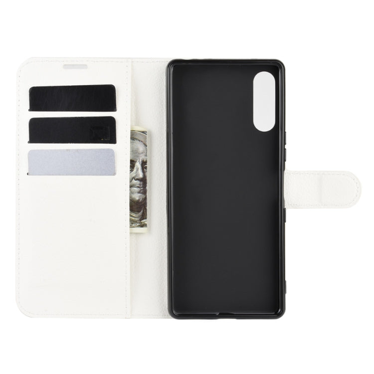 For Sony Xperia L4 Litchi Texture Horizontal Flip Protective Case with Holder & Card Slots & Wallet