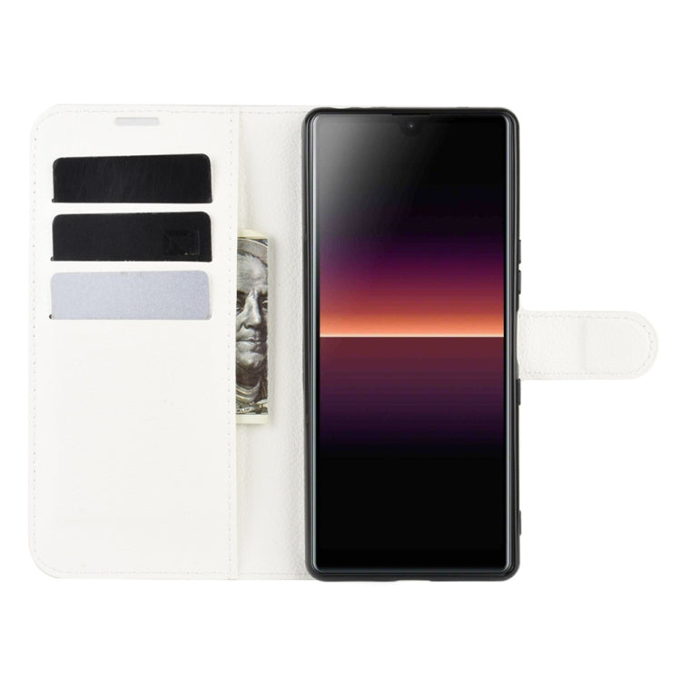 For Sony Xperia L4 Litchi Texture Horizontal Flip Protective Case with Holder & Card Slots & Wallet