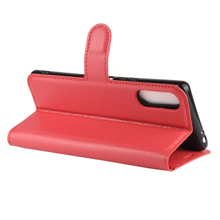 For Sony Xperia L4 Litchi Texture Horizontal Flip Protective Case with Holder & Card Slots & Wallet