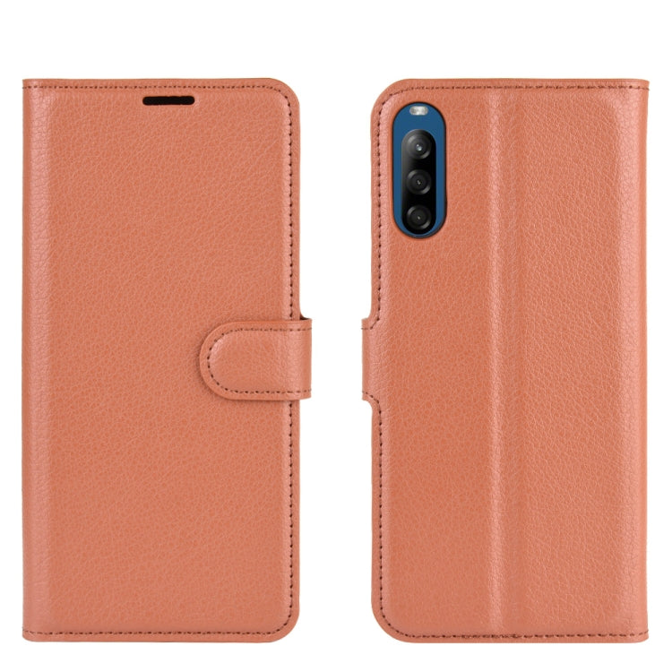 For Sony Xperia L4 Litchi Texture Horizontal Flip Protective Case with Holder & Card Slots & Wallet