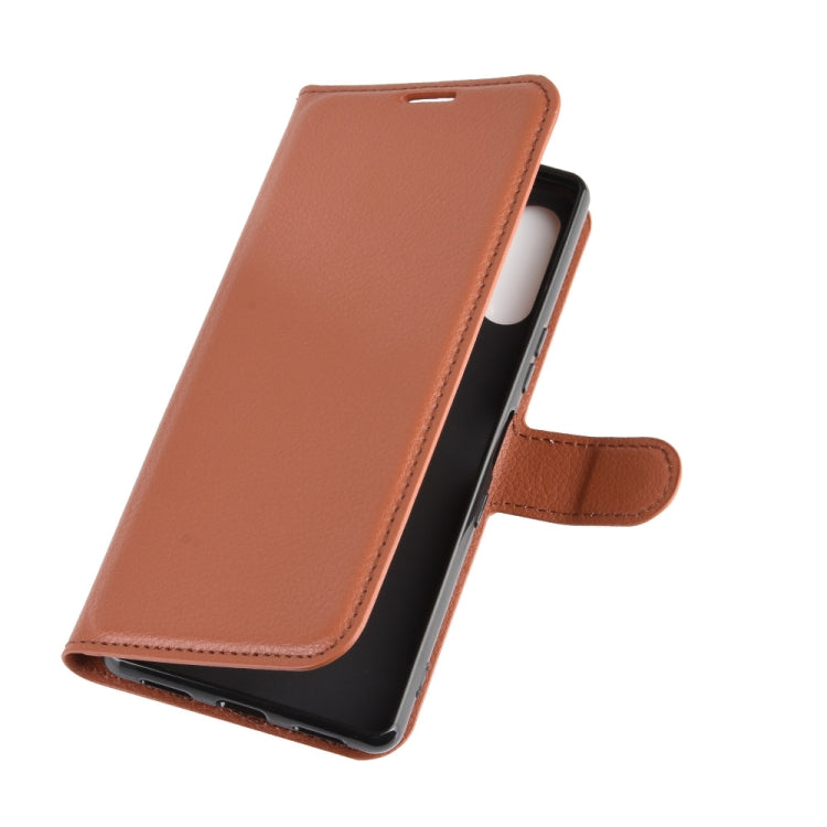 For Sony Xperia L4 Litchi Texture Horizontal Flip Protective Case with Holder & Card Slots & Wallet