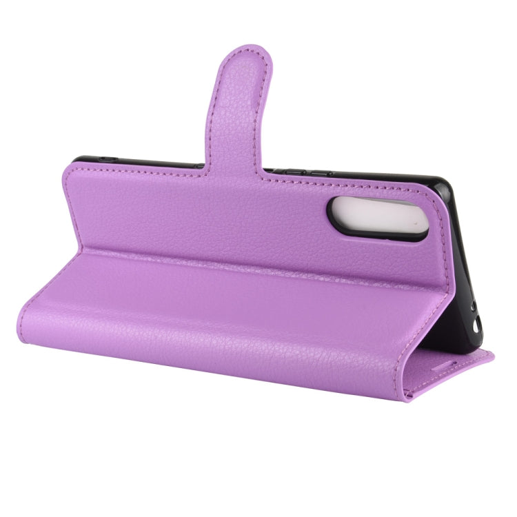 For Sony Xperia L4 Litchi Texture Horizontal Flip Protective Case with Holder & Card Slots & Wallet