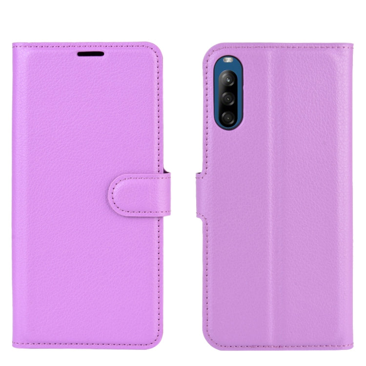 For Sony Xperia L4 Litchi Texture Horizontal Flip Protective Case with Holder & Card Slots & Wallet