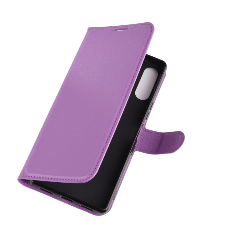 For Sony Xperia L4 Litchi Texture Horizontal Flip Protective Case with Holder & Card Slots & Wallet