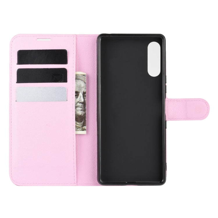 For Sony Xperia L4 Litchi Texture Horizontal Flip Protective Case with Holder & Card Slots & Wallet
