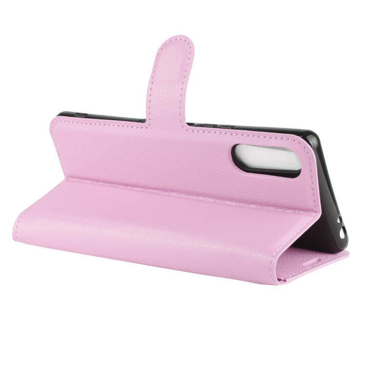 For Sony Xperia L4 Litchi Texture Horizontal Flip Protective Case with Holder & Card Slots & Wallet