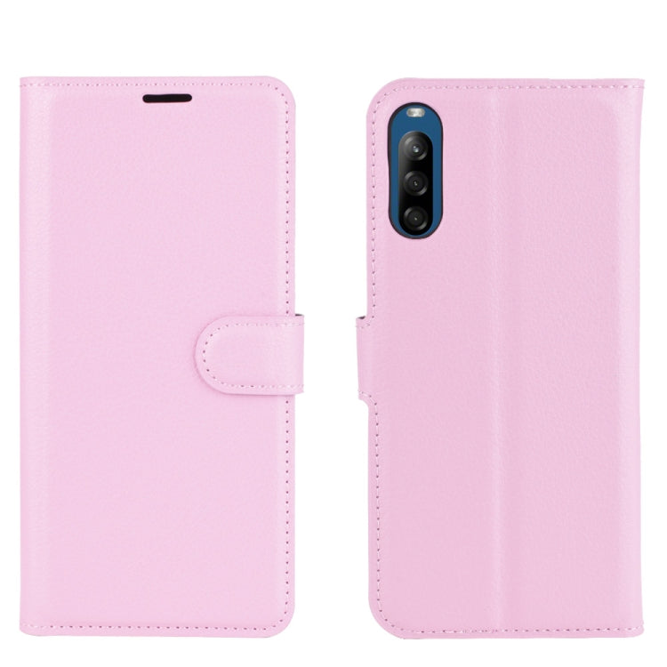 For Sony Xperia L4 Litchi Texture Horizontal Flip Protective Case with Holder & Card Slots & Wallet