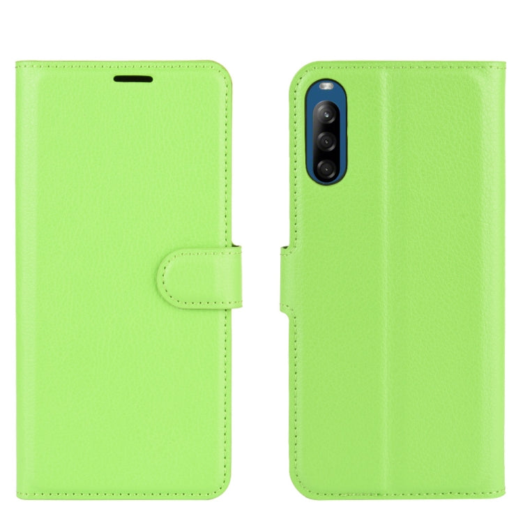 For Sony Xperia L4 Litchi Texture Horizontal Flip Protective Case with Holder & Card Slots & Wallet