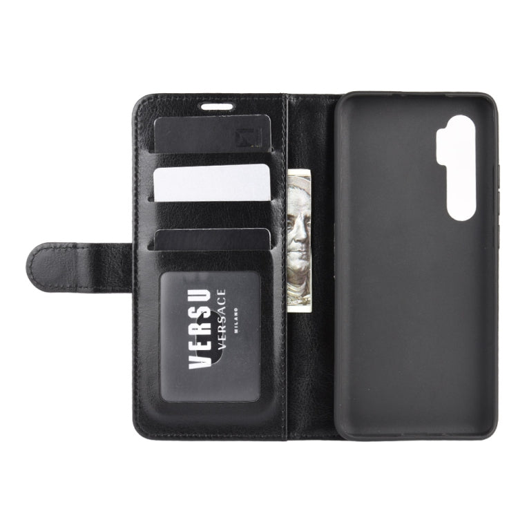 For Xiaomi Mi Note 10 Lite 5G R64 Texture Single Horizontal Flip Protective Case with Holder & Card Slots & Wallet& Photo Frame