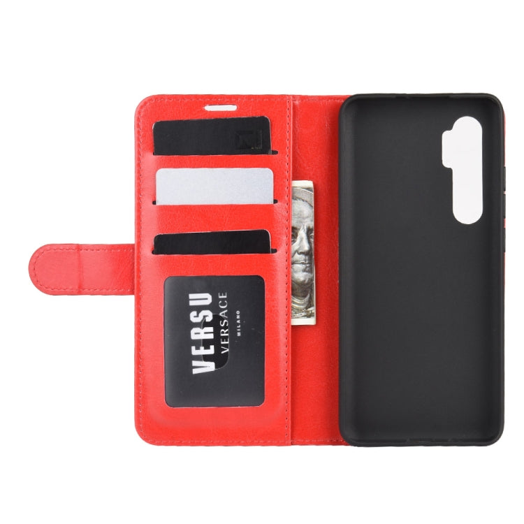 For Xiaomi Mi Note 10 Lite 5G R64 Texture Single Horizontal Flip Protective Case with Holder & Card Slots & Wallet& Photo Frame