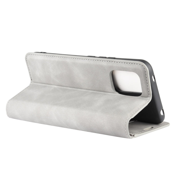 For Xiaomi Mi 10 Lite 5G Retro-skin Business Magnetic Suction Leather Case with Holder & Card Slots & Wallet