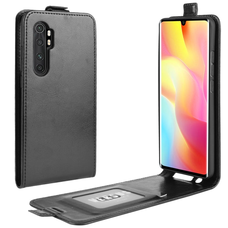 For Xiaomi Mi Note 10 Lite R64 Texture Single Vertical Flip Leather Protective Case with Card Slots & Photo Frame