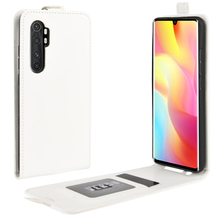 For Xiaomi Mi Note 10 Lite R64 Texture Single Vertical Flip Leather Protective Case with Card Slots & Photo Frame