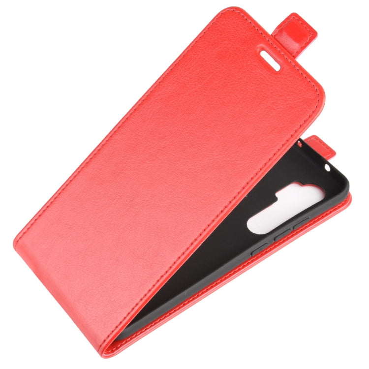 For Xiaomi Mi Note 10 Lite R64 Texture Single Vertical Flip Leather Protective Case with Card Slots & Photo Frame