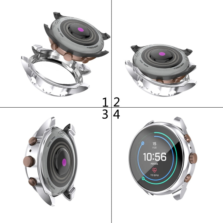 Suitable for Fossil Watch FTW 6022 Female 41mm Electroplated Full-shell TPU Anti-fall Protective Sleeve
