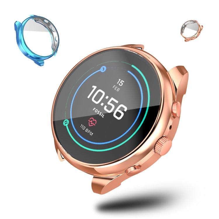 Suitable for Fossil Watch FTW 6022 Female 41mm Electroplated Full-shell TPU Anti-fall Protective Sleeve