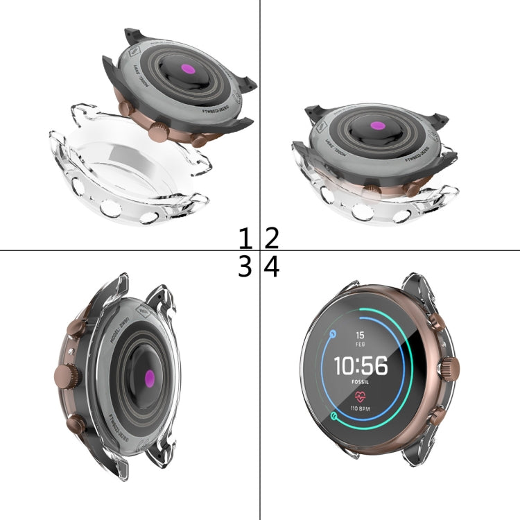 Suitable for Fossil Watch FTW 6022 Female 41mm Electroplated Full-shell TPU Anti-fall Protective Sleeve