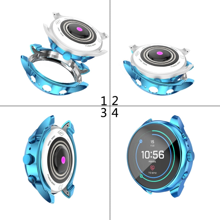 Suitable for Fossil Watch FTW 6022 Female 41mm Electroplated Full-shell TPU Anti-fall Protective Sleeve