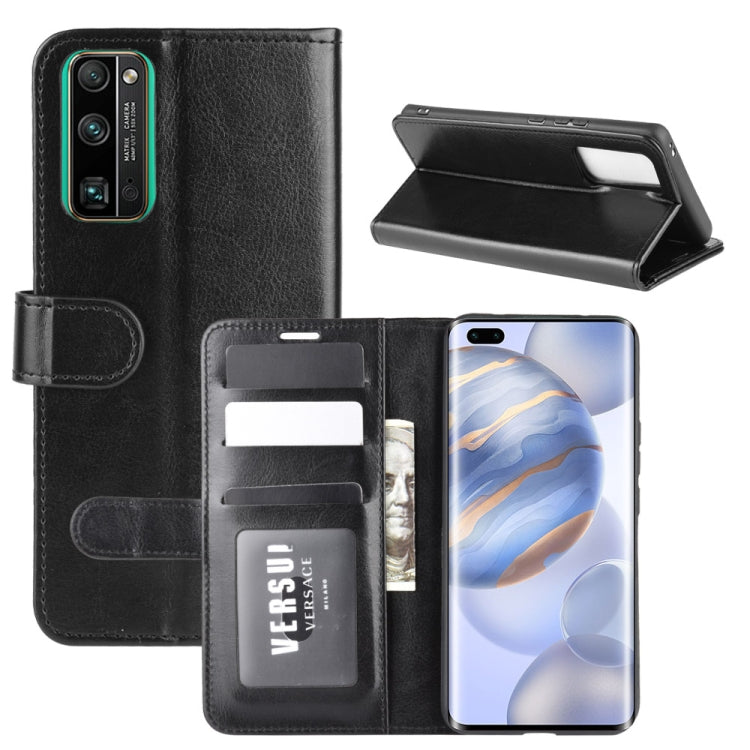 For Huawei Honor 30 Pro R64 Texture Single Horizontal Flip Protective Case with Holder & Card Slots & Wallet& Photo Frame