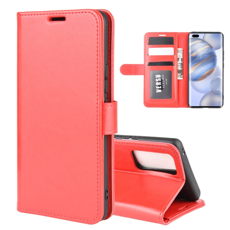 For Huawei Honor 30 Pro R64 Texture Single Horizontal Flip Protective Case with Holder & Card Slots & Wallet& Photo Frame