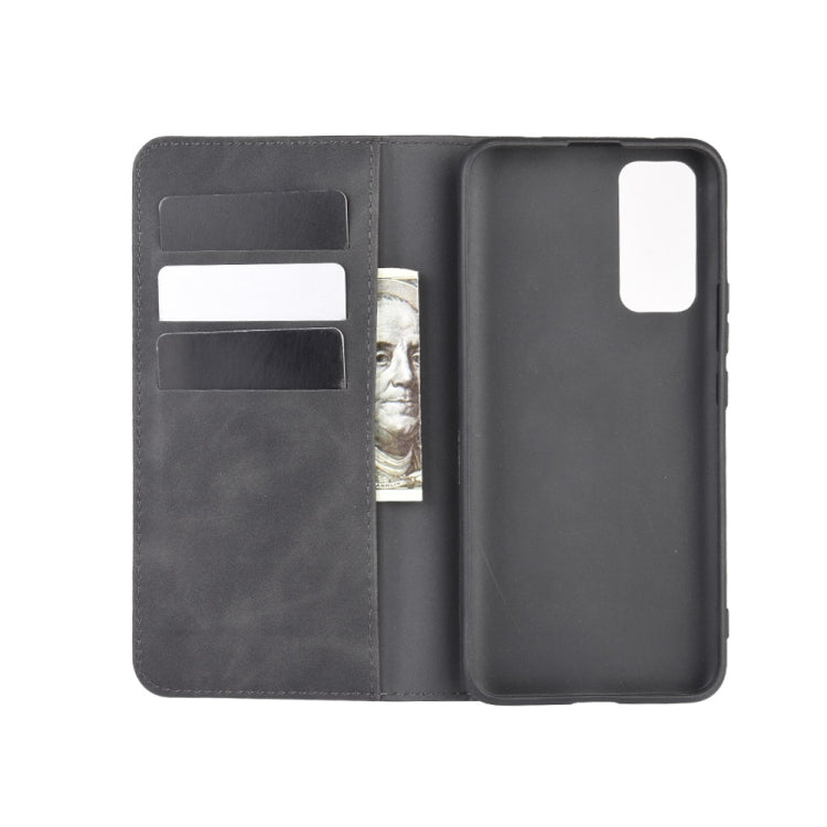 For Huawei Honor 30 Pro Retro-skin Business Magnetic Suction Leather Case with Holder & Card Slots & Wallet