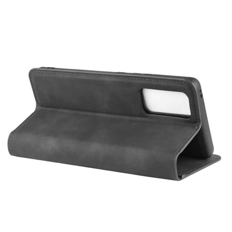 For Huawei Honor 30 Pro Retro-skin Business Magnetic Suction Leather Case with Holder & Card Slots & Wallet