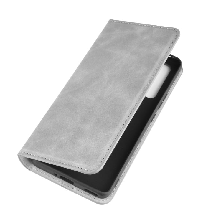 For Huawei Honor 30 Pro Retro-skin Business Magnetic Suction Leather Case with Holder & Card Slots & Wallet