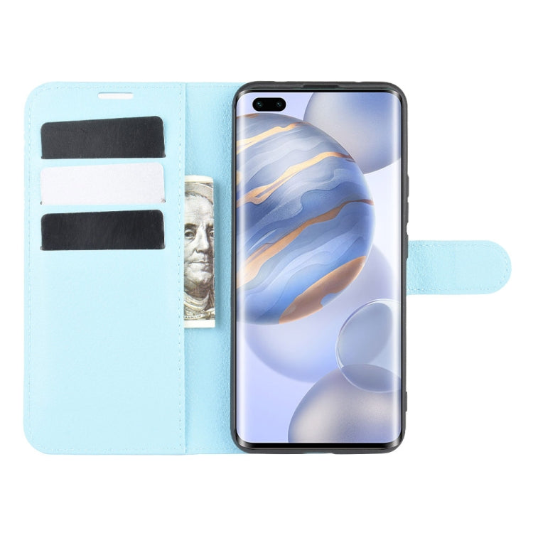 For Huawei Honor 30 Pro Litchi Texture Horizontal Flip Protective Case with Holder & Card Slots & Wallet